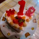 １歳の誕生日♪はじめてのケーキ♪